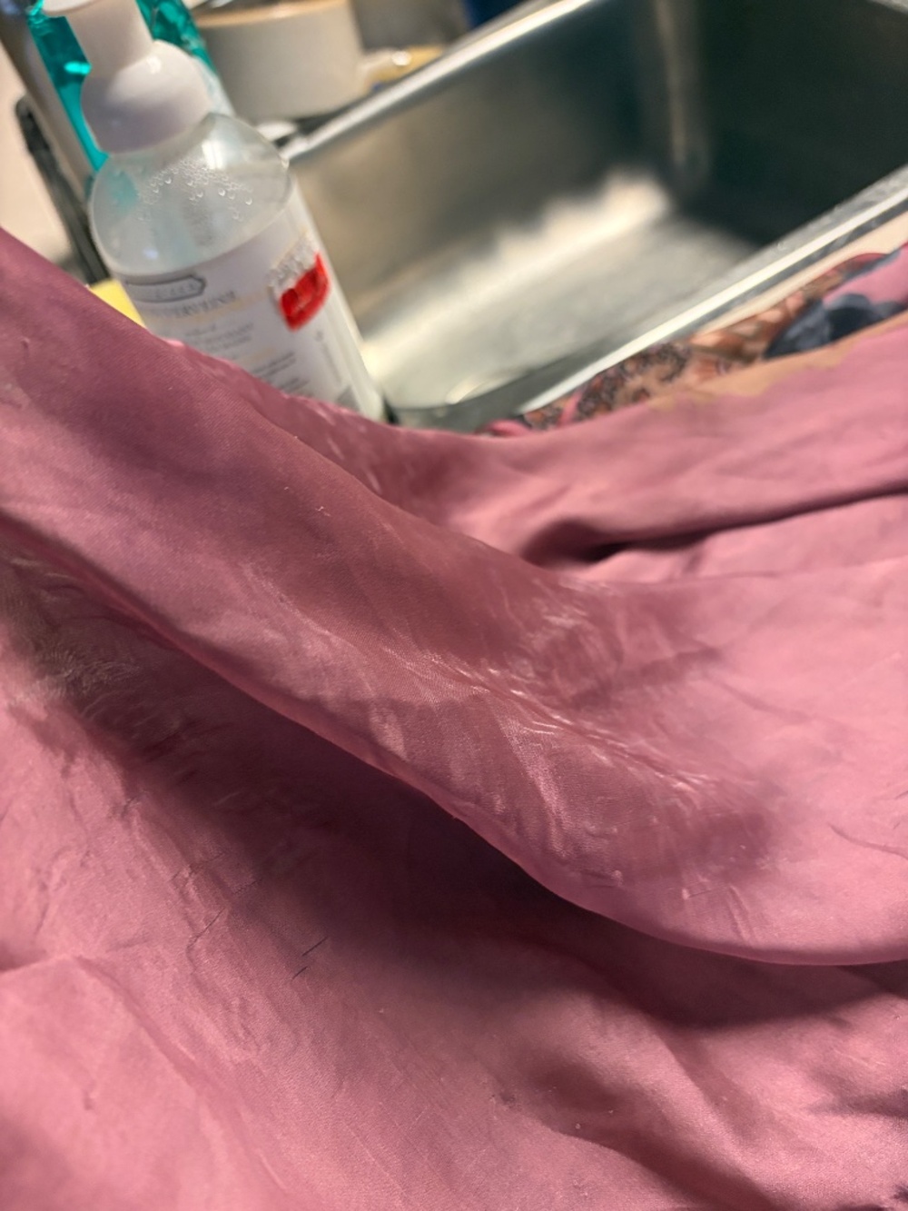 Esperanza Floral Paisley Silk Pink Scarf - Picture 14 of 14
